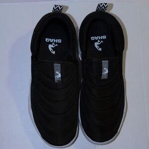 SHAG Kids Black Quilted Slip-On Sneakers